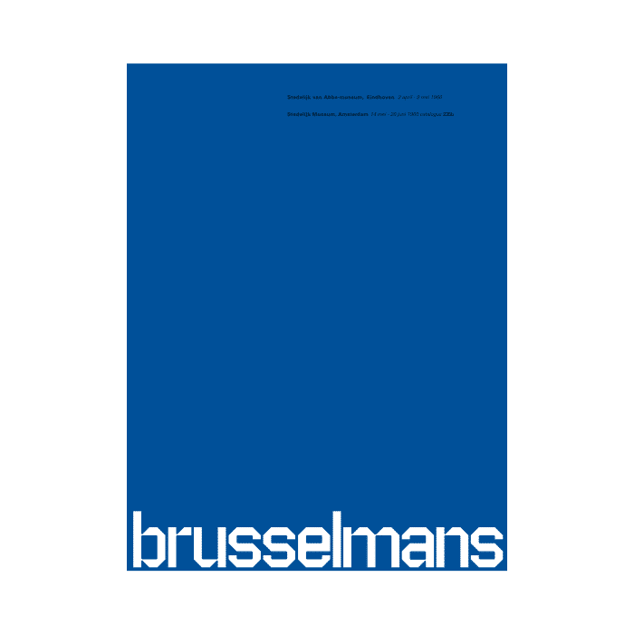 Livre: Brusselmans conçus par Wim Crouwel