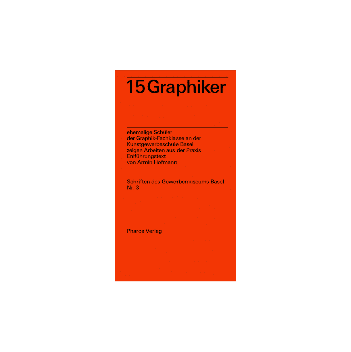 Book: 15 Graphiker designed by Emil Ruder