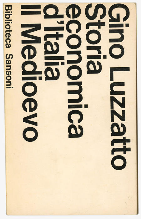 Gino Luzzatto, Storia economica d’Italia. Il Medioevo