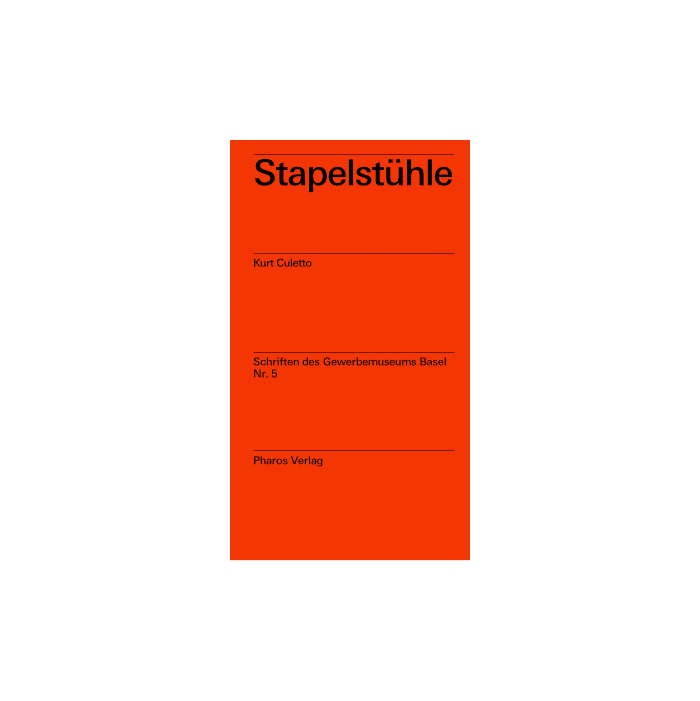 Book: Stapelstühle designed by Emil Ruder