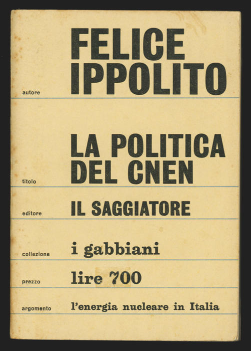 Felice Ippolito, La politica del CNEN