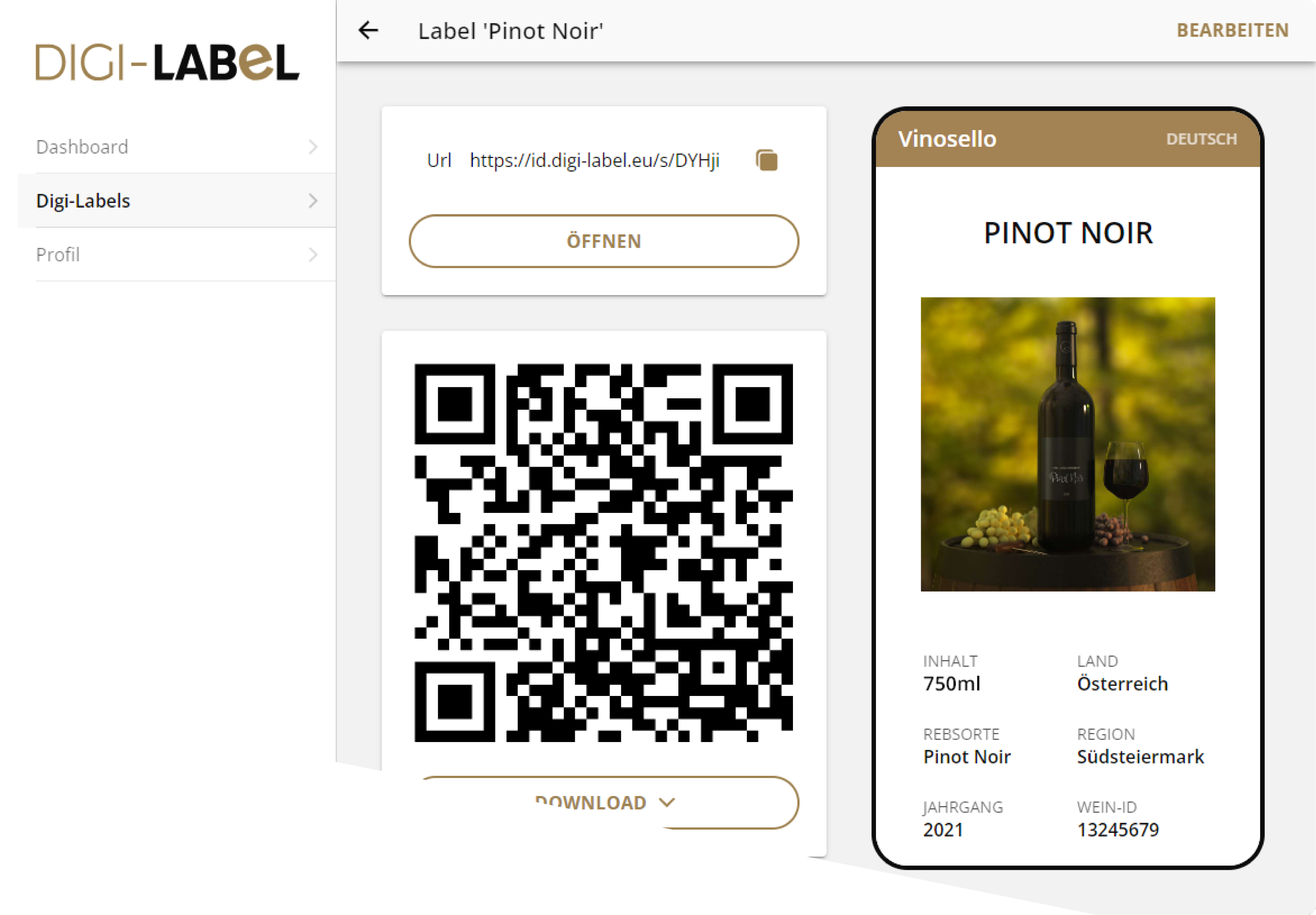 Digi Label App screenshot