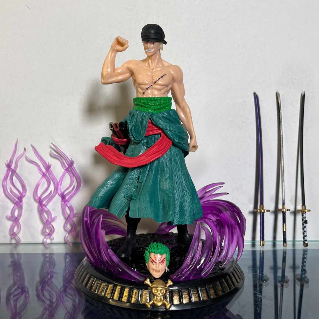 ロロノアゾロ　プライズ FIGURINE STATUETTE リペイント　SPR Roronao Zoro One Piece Action figure 25cm