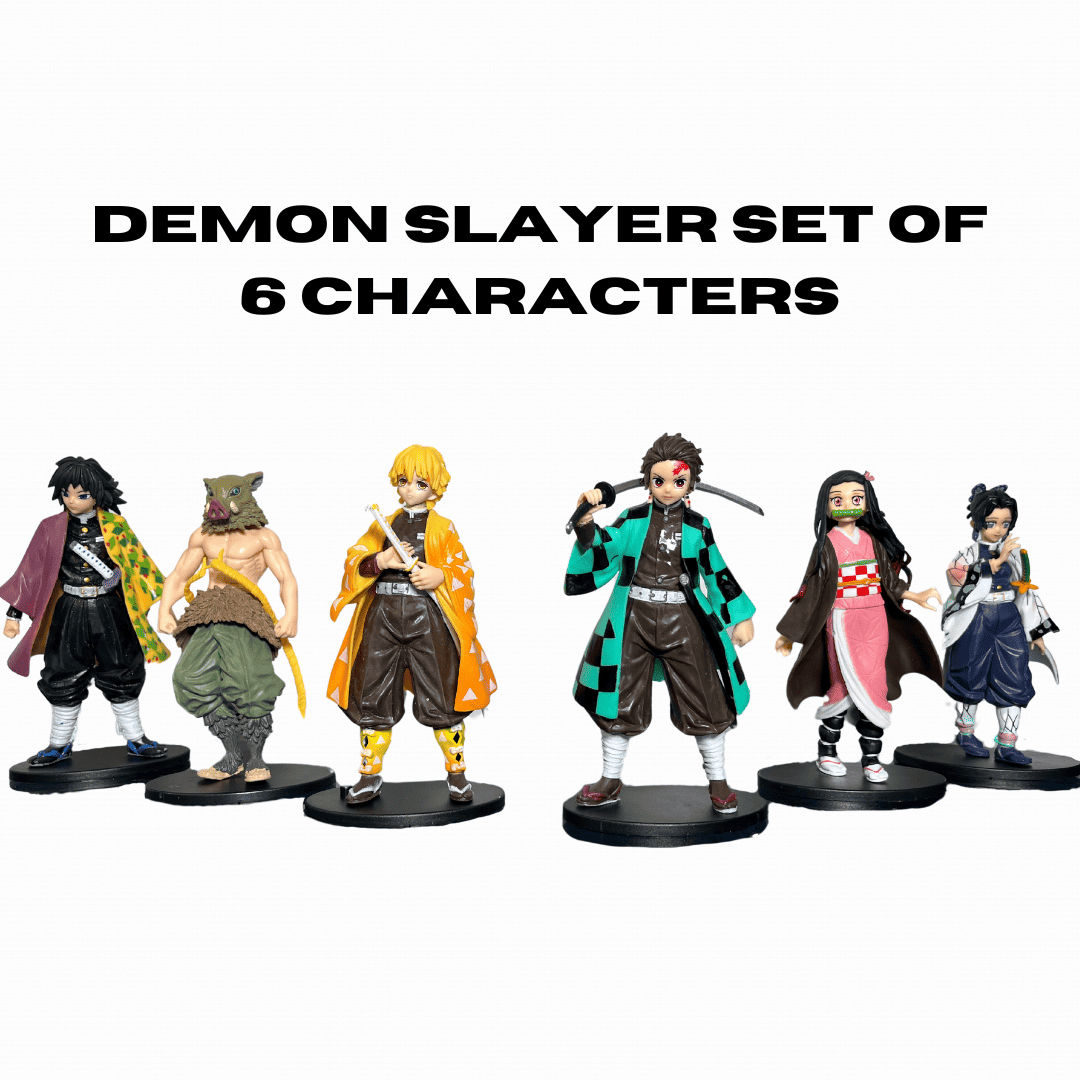 Demon Slayer Set Of 6 Characters 15cm