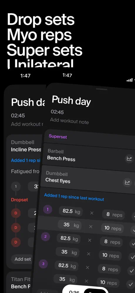 PUSH Workout & Gym Tracker screenshot 3