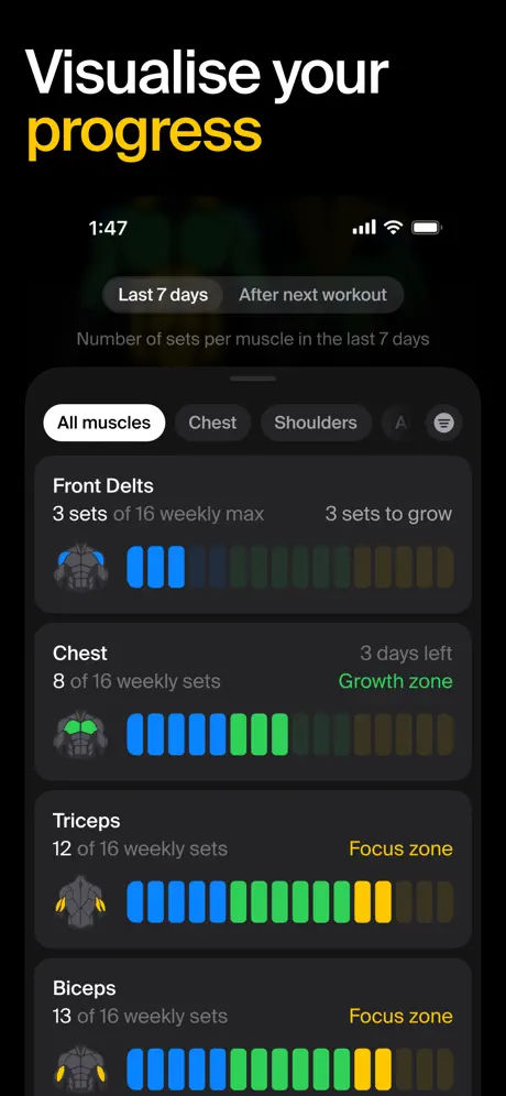 PUSH Workout & Gym Tracker screenshot 4