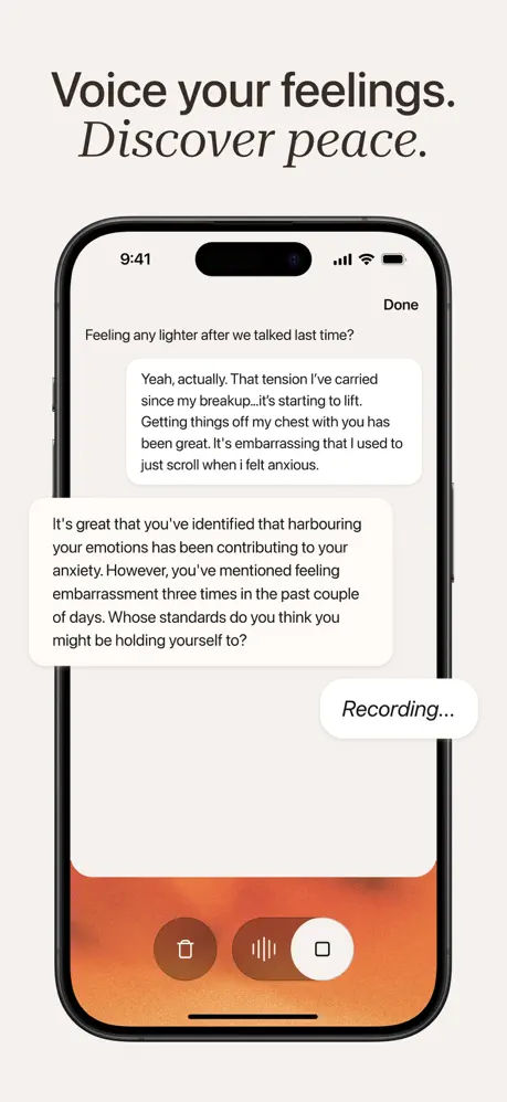 Voiced AI: Talk, Reflect, Grow screenshot 2