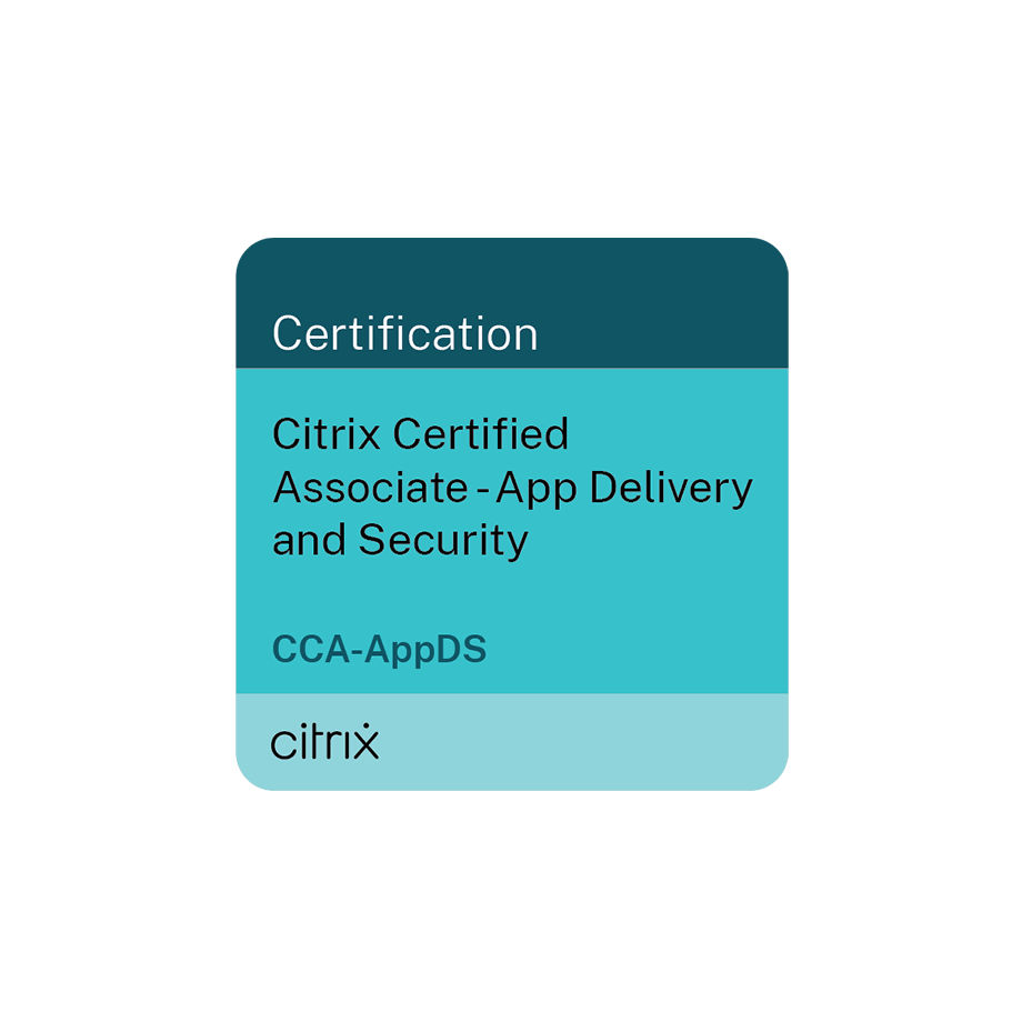 Logo für die Citrix-Zertifizierung Certified Associate – App Delivery and Security