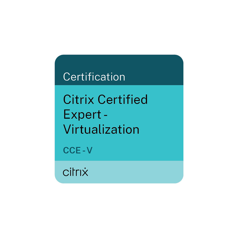 Logo für die Citrix-Zertifizierung Certified Associate – Virtualization