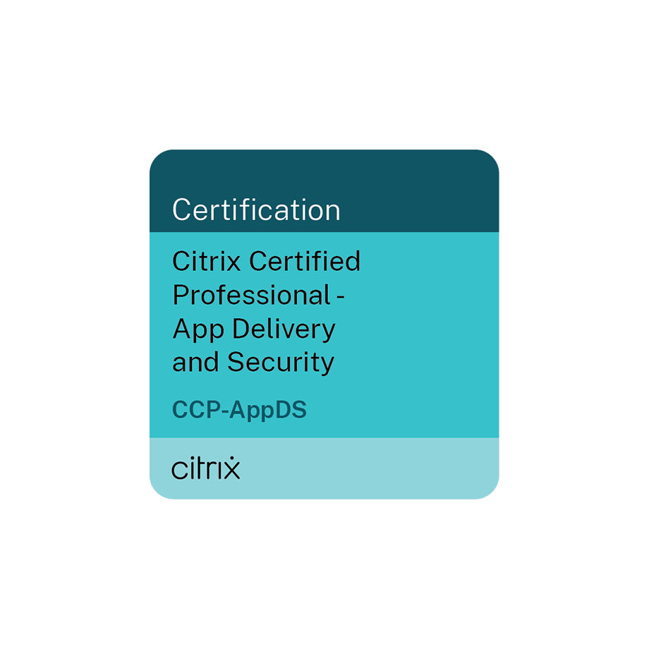 Logo für die Citrix-Zertifizierung Certified Associate – App Delivery and Security