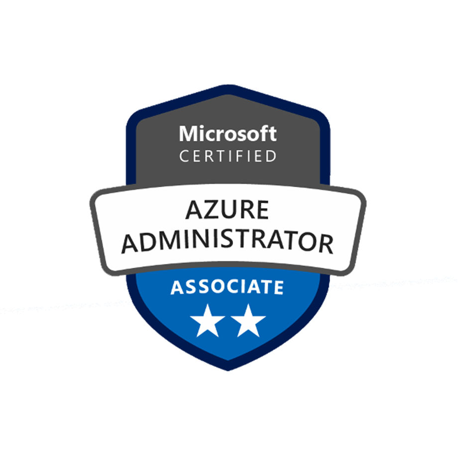 Logo für die Microsoft-Zertifizierung zum Azure Administrator Associate