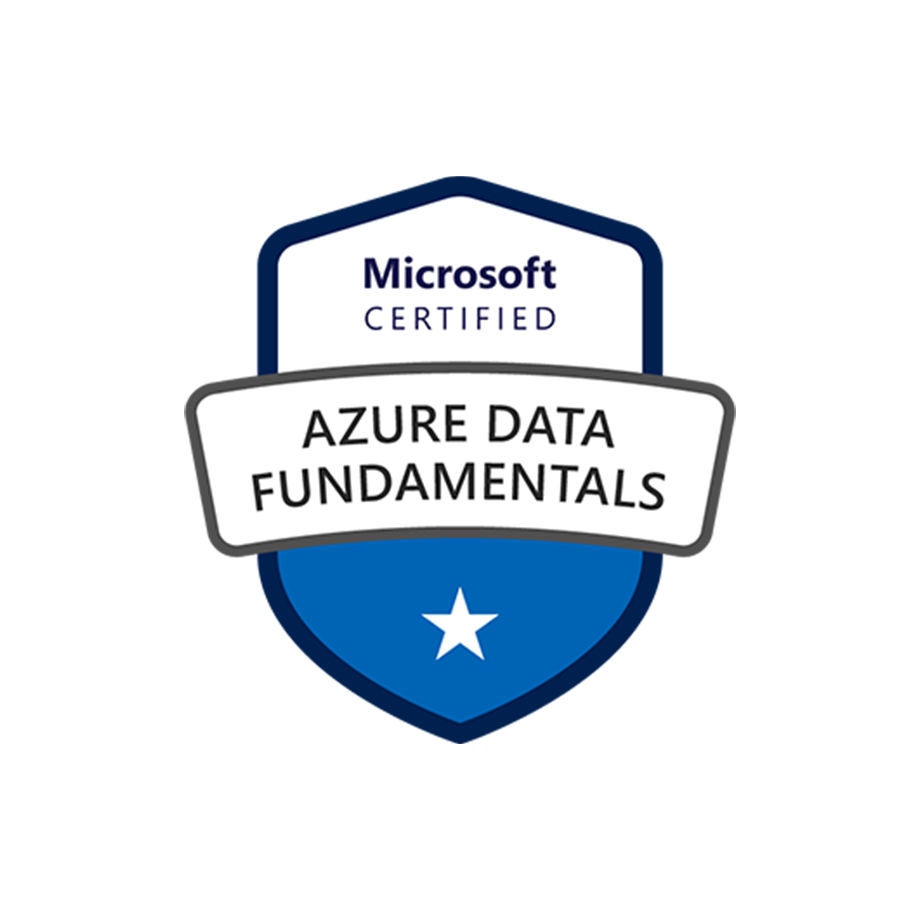 Logo für die Microsoft-Zertifizierung für Azure Data Fundamentals