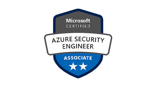 Logo für die Microsoft-Zertifizierung zum Azure Security Engineer Associate