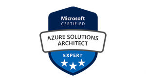 Logo für die Microsoft-Zertifizierung zum Azure Solutions Architect Expert