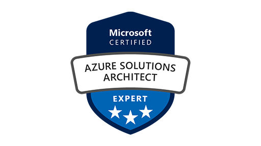 Logo für die Microsoft-Zertifizierung zum Azure Solutions Architect Expert