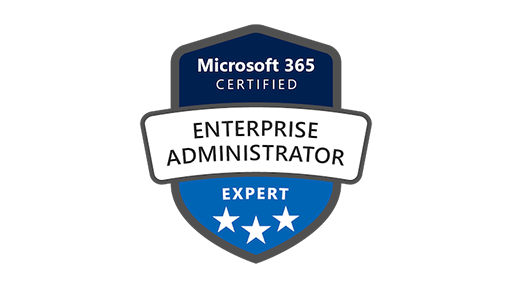 Logo für die Microsoft-Zertifizierung zum 365 Enterprise Administrator Expert