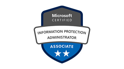 Logo für die Microsoft-Zertifizierung zum Information Proctection Administrator Associate