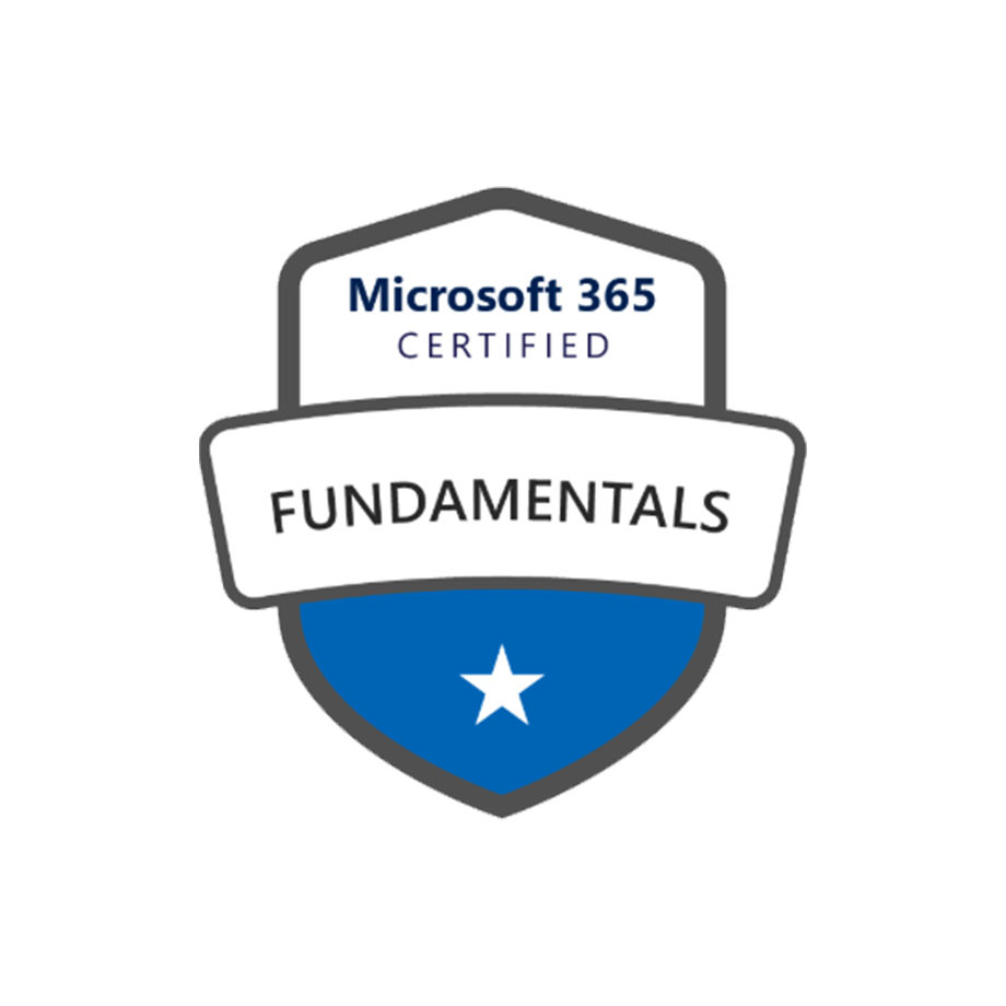 Logo für die Microsoft-Zertifizierung 365 Fundamentals