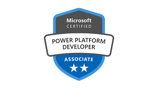 Logo für die Microsoft-Zertifizierung zum Power Platform Developer