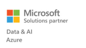 Logo für die Microsoft-Solutions-Zertifizierung Data & AI Azure