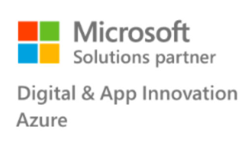 Logo für die Microsoft-Solutions-Zertifizierung Digital & App Innovation Azure