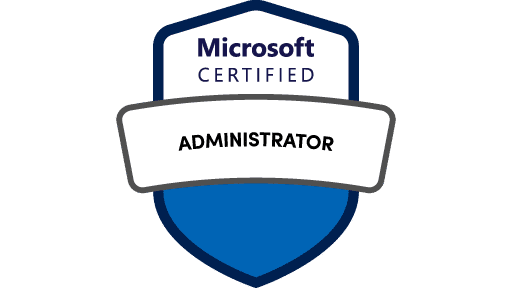 Logo für die Microsoft-Zertifizierung zum Administrator