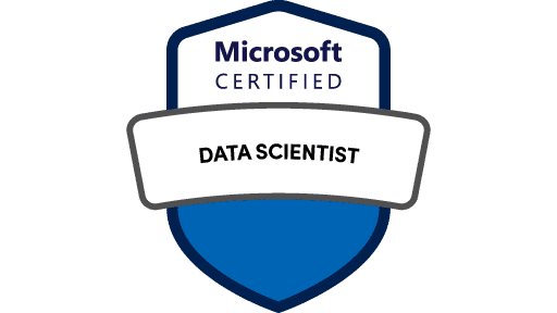 Logo für die Microsoft-Zertifizierung zum Data Scientist