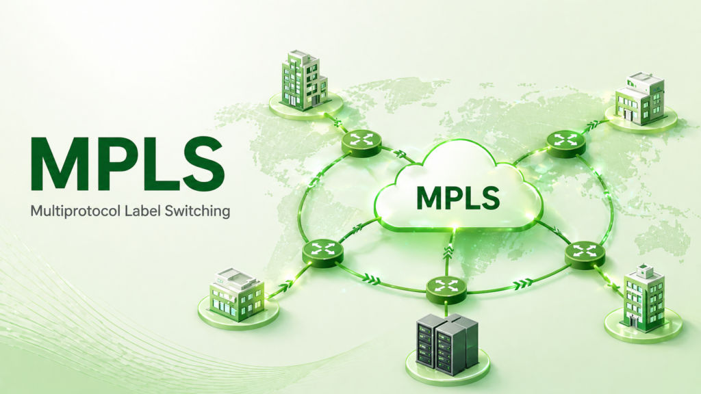 Illustration eines MPLS-Netzwerks