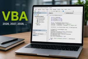 VBA noch immer relevant; Illustration mit einem Notebook