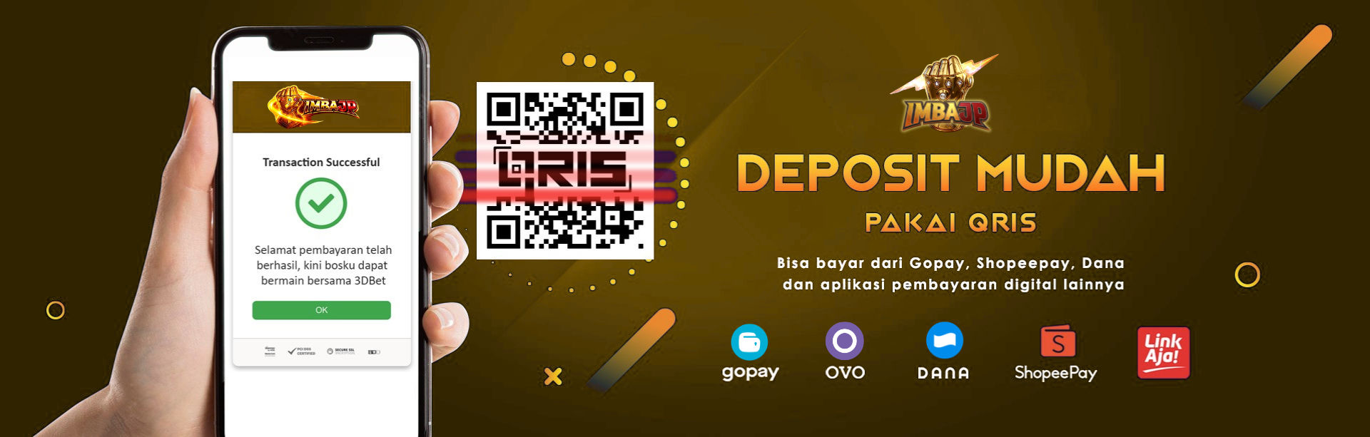 Deposit via QRIS