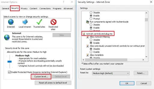 Enable Active Scripting