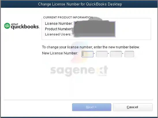 Change QuickBooks License Number (Desktop)