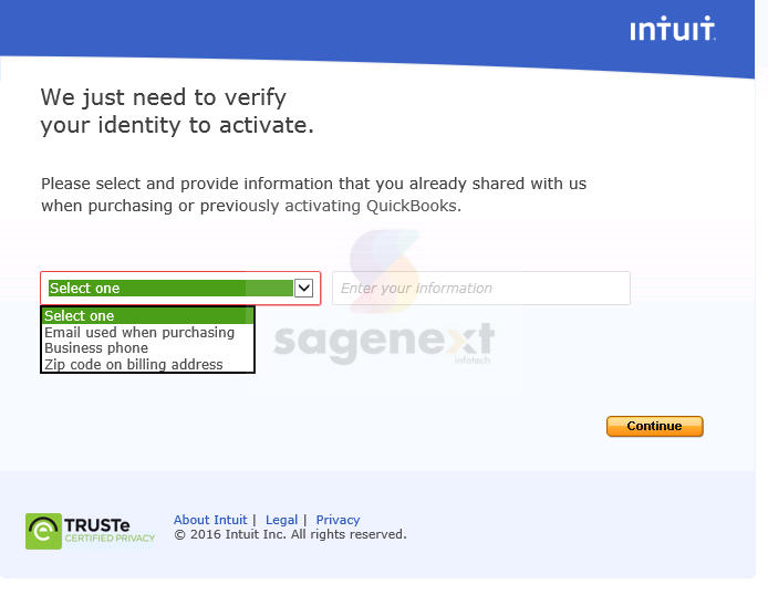 Verfiy Identity to Activate