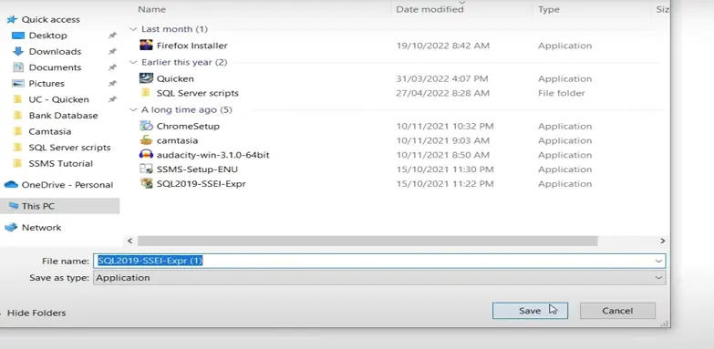 save-sql-server-experss
