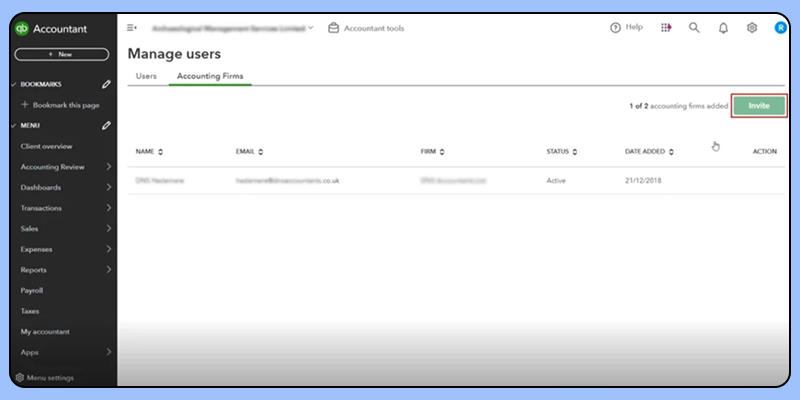 Solution 2Add a QuickBooks User step 2