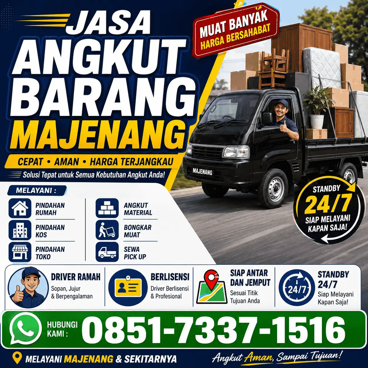 Jasa Angkut Barang Murah Majenang Siap Antar ke Berbagai Tujuan | 085173371516