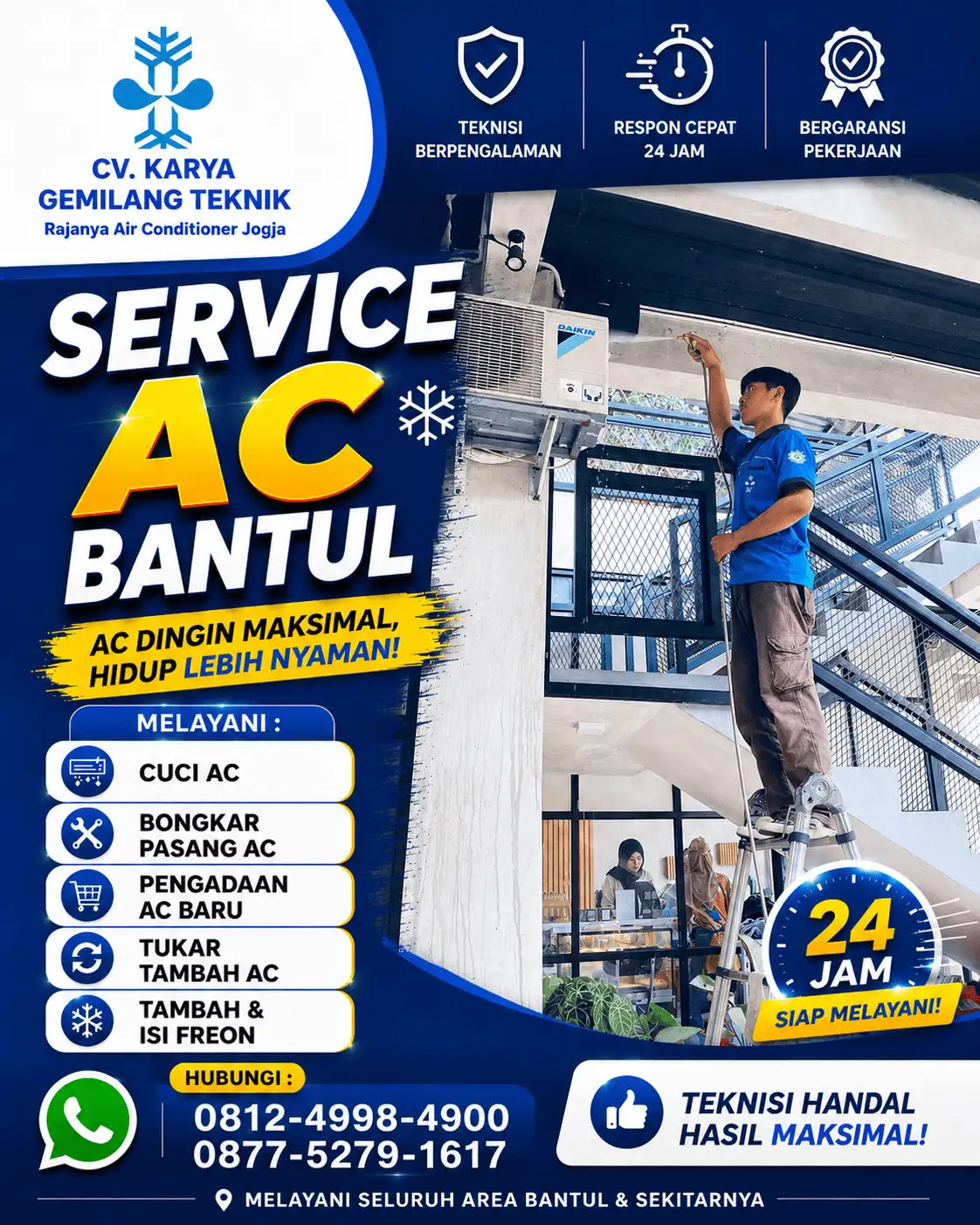 Service AC Kretek Bantul Respon Cepat & Bergaransi