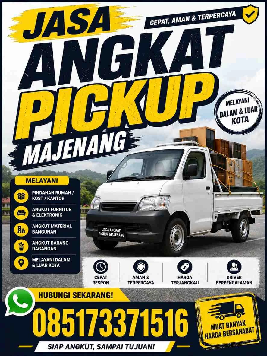 Jasa Angkut Material Majenang / 085173371516 | Cepat, Aman & Terpercaya