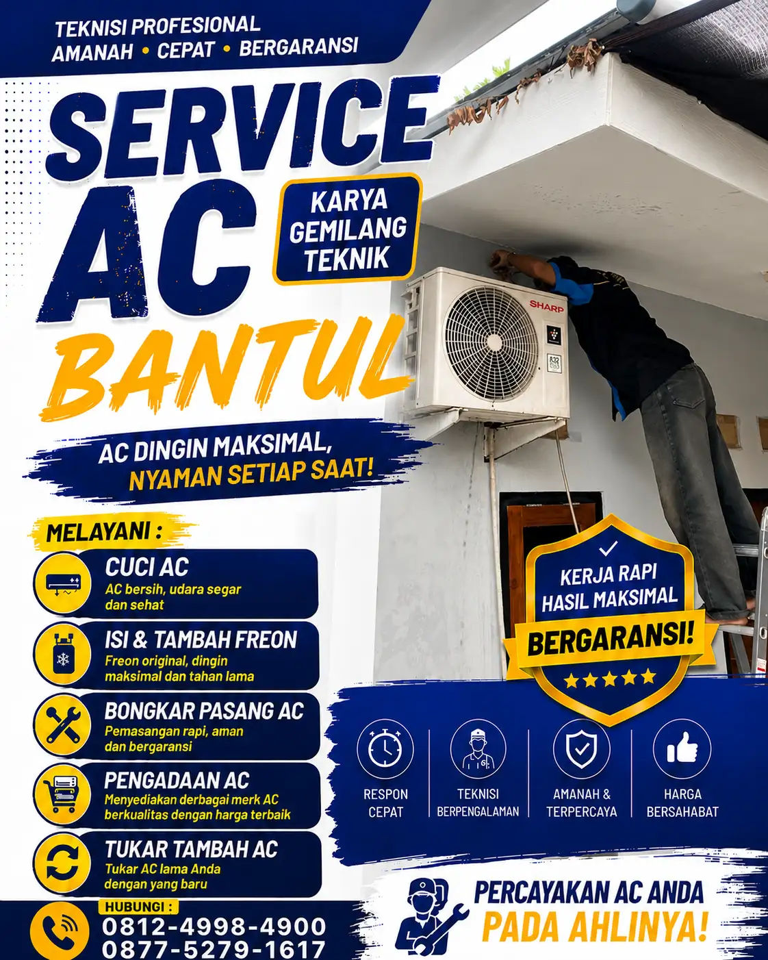 Service AC Piyungan Bantul Murah & Berkualitas | Panggilan Cepat