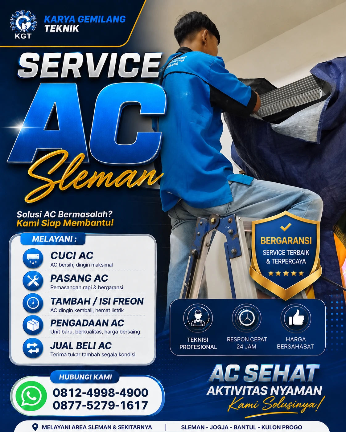 Service AC Jalan Kaliurang KM 5 