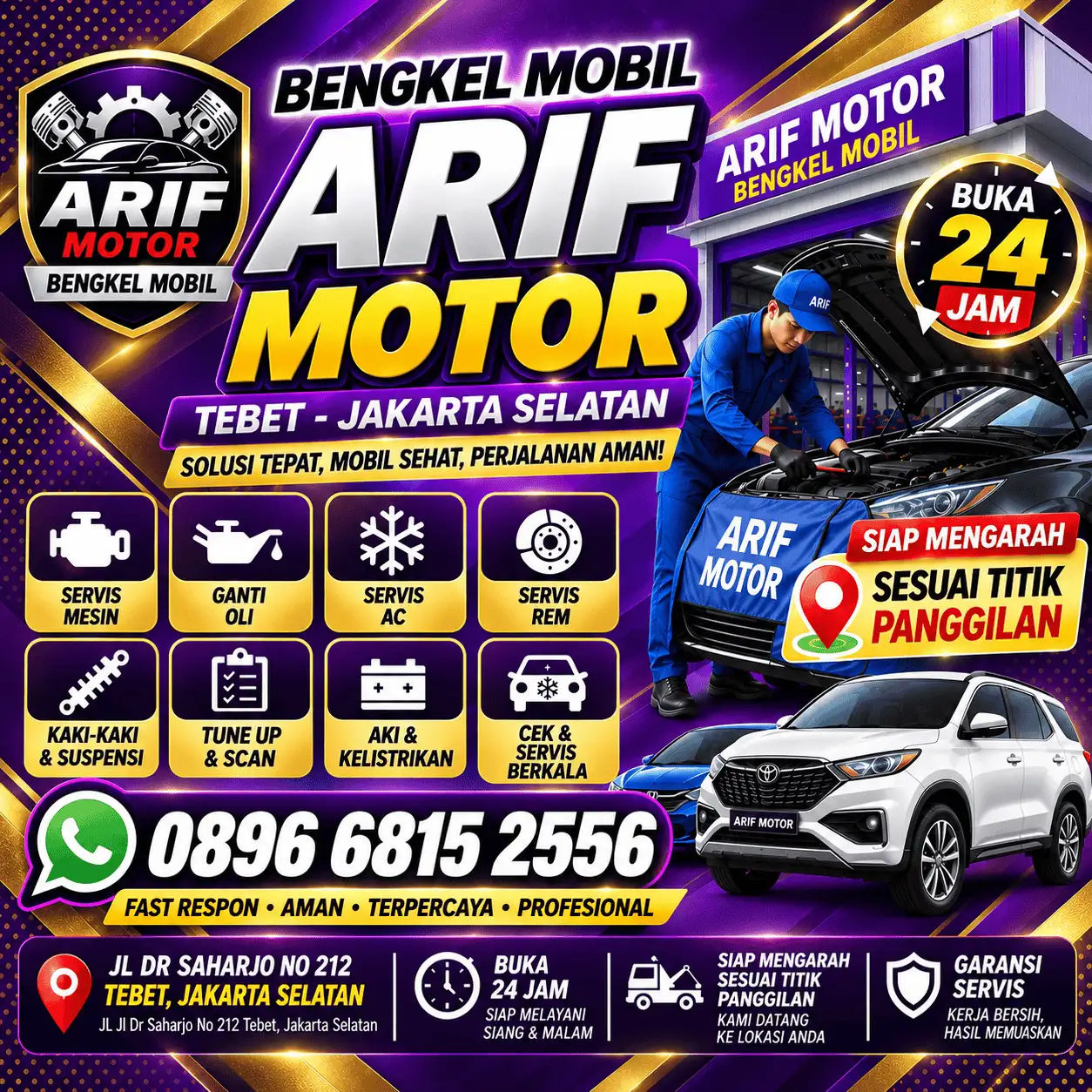 Teknisi Mobil Tebet Jakarta Selatan Berpengalaman | 089668152556