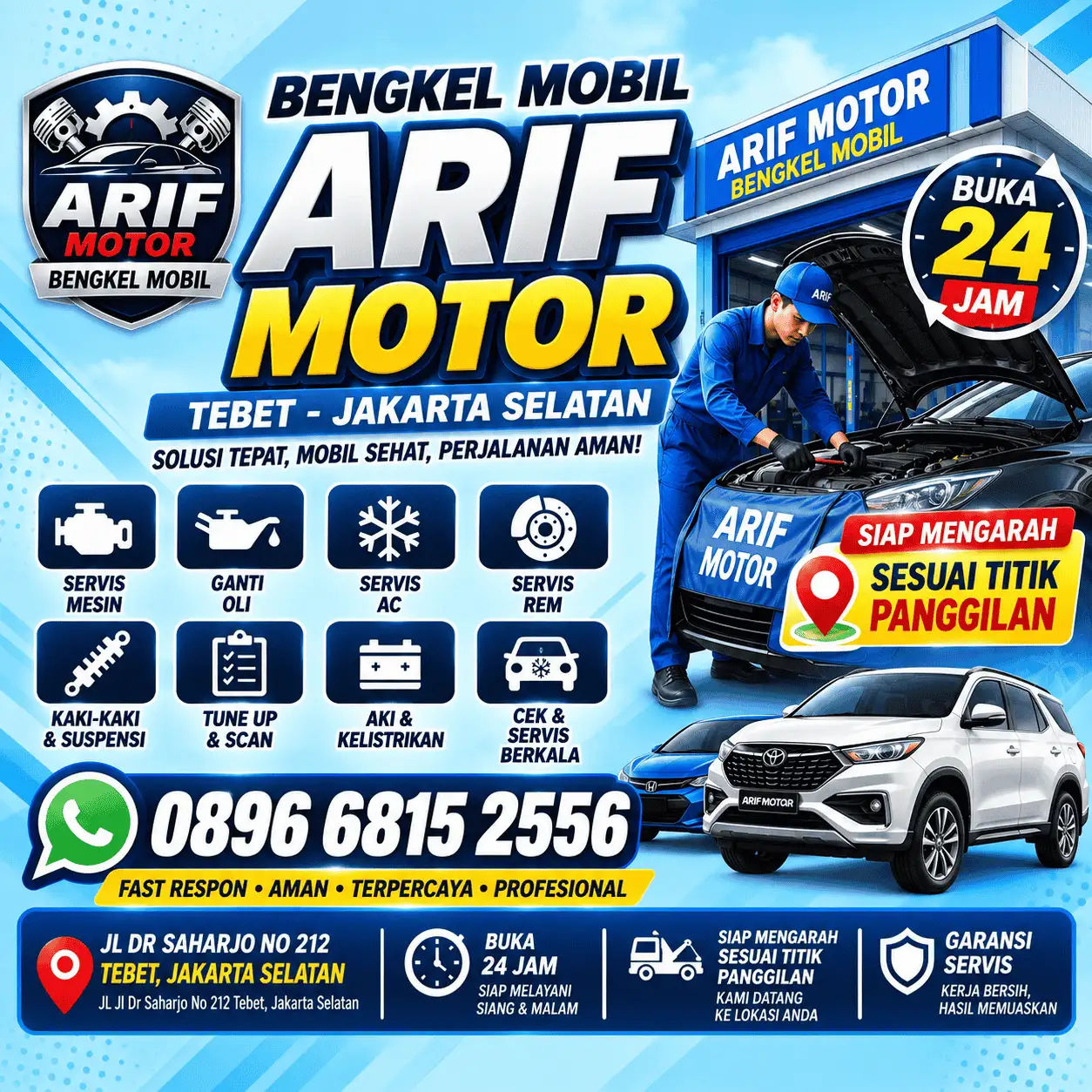 Jasa Montir Panggilan Tebet Jakarta Selatan | 089668152556