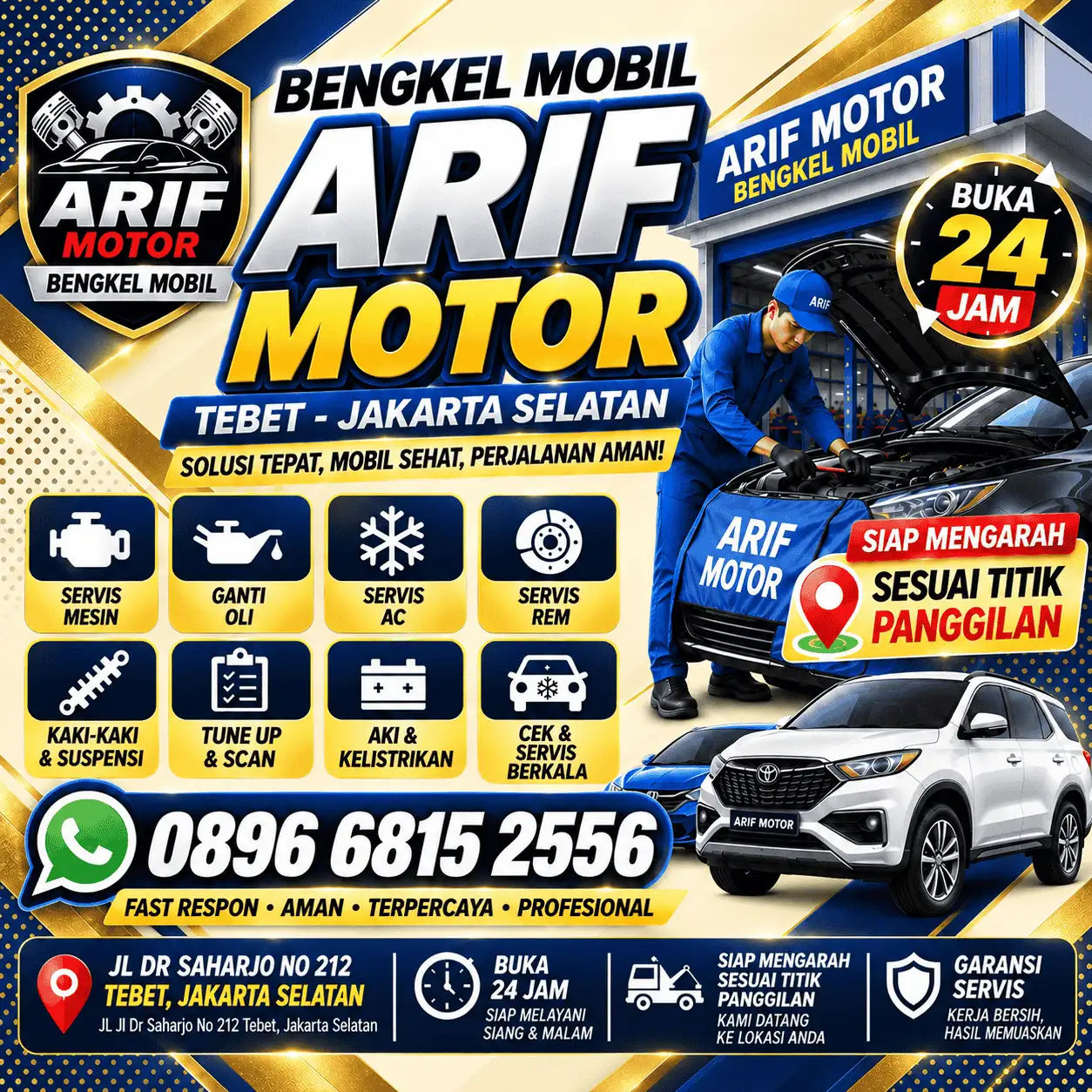 Penanganan Darurat Mobil Mogok Tebet 24 Jam | 089668152556