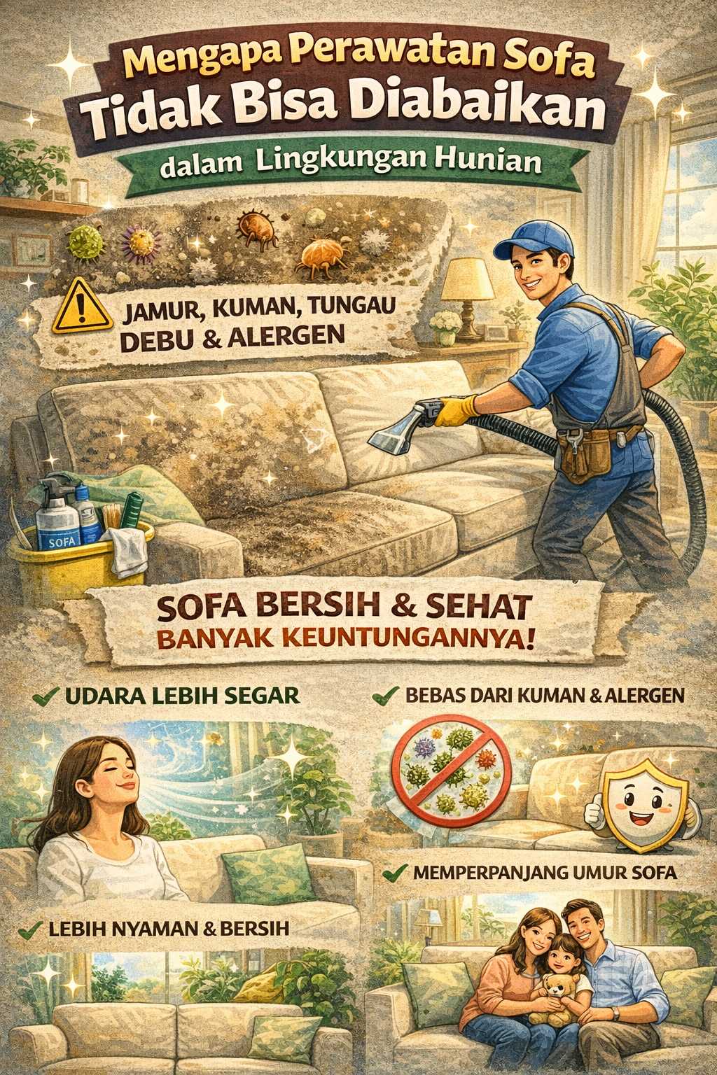 Mengapa Perawatan Sofa Tidak Bisa Diabaikan dalam Lingkungan Hunian