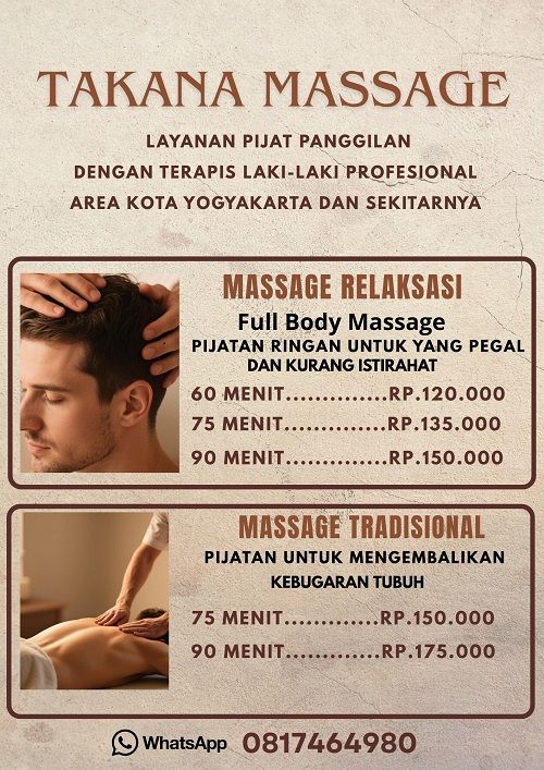 Pijat Panggilan Jogja Aman dan Nyaman untuk Semua Kalangan