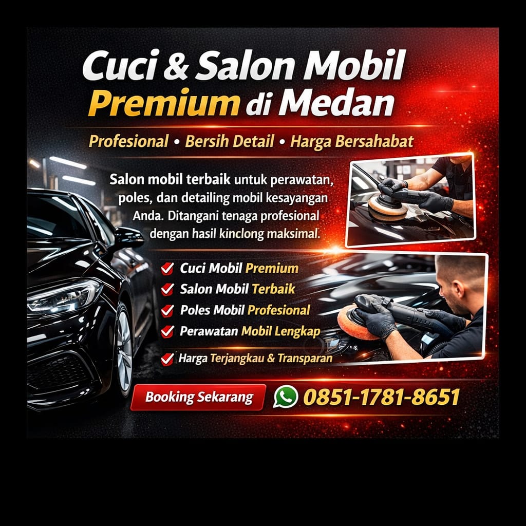Salon Mobil Terbaik Medan Petisah – Nadenggan18 Autocare 0851-1781-8651