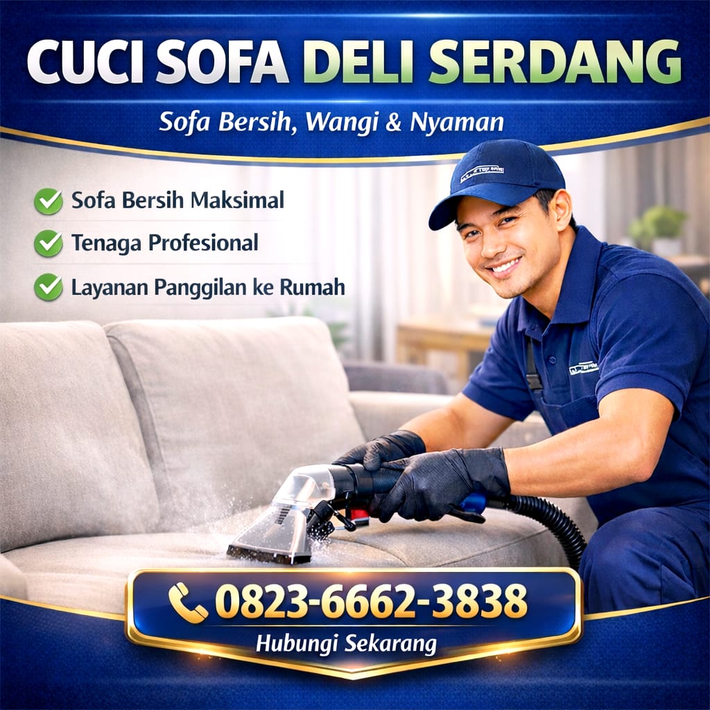 Jasa Cuci Sofa Beringin Deli Serdang | 0823-6662-3838