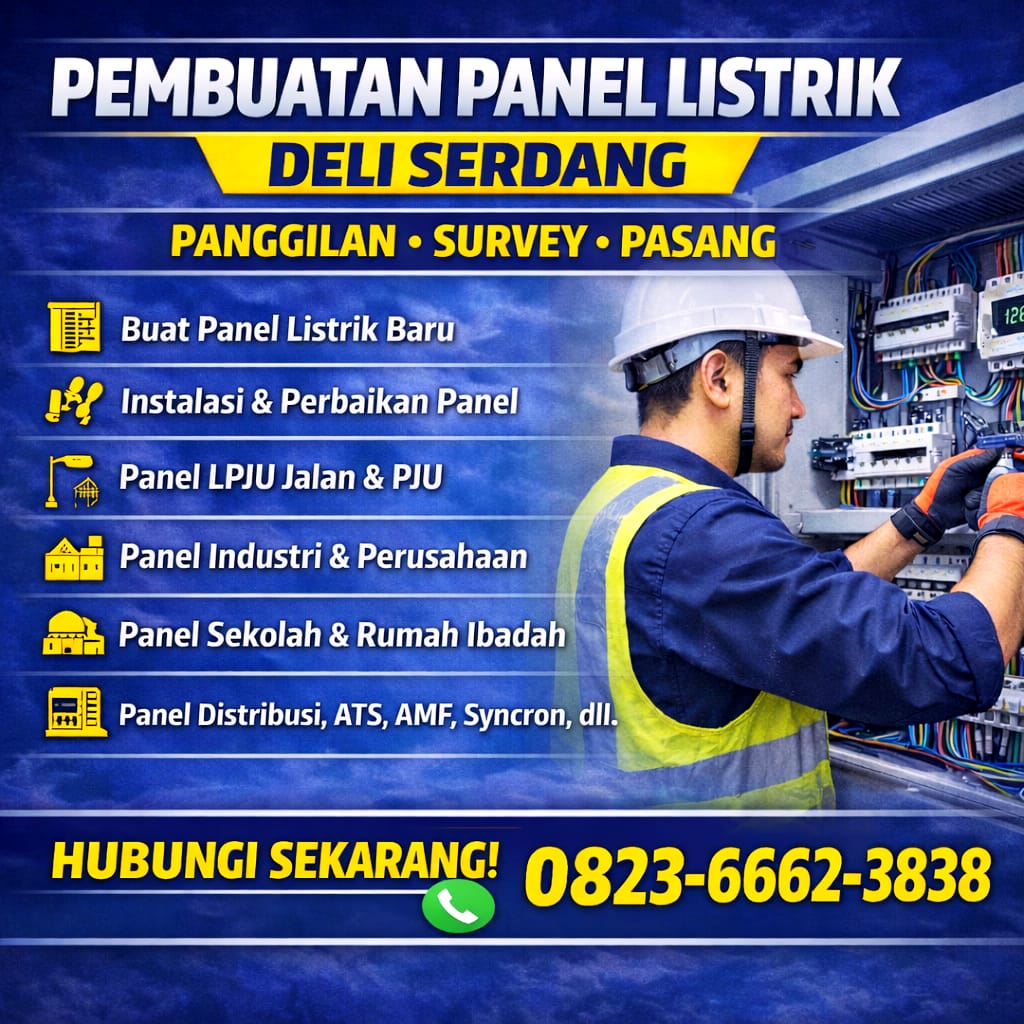 Layanan Panel Listrik Batang Kuis Bergaransi Resmi