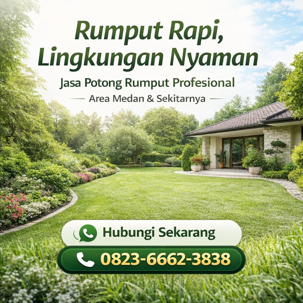 Tukang Potong Rumput Medan Polonia Murah