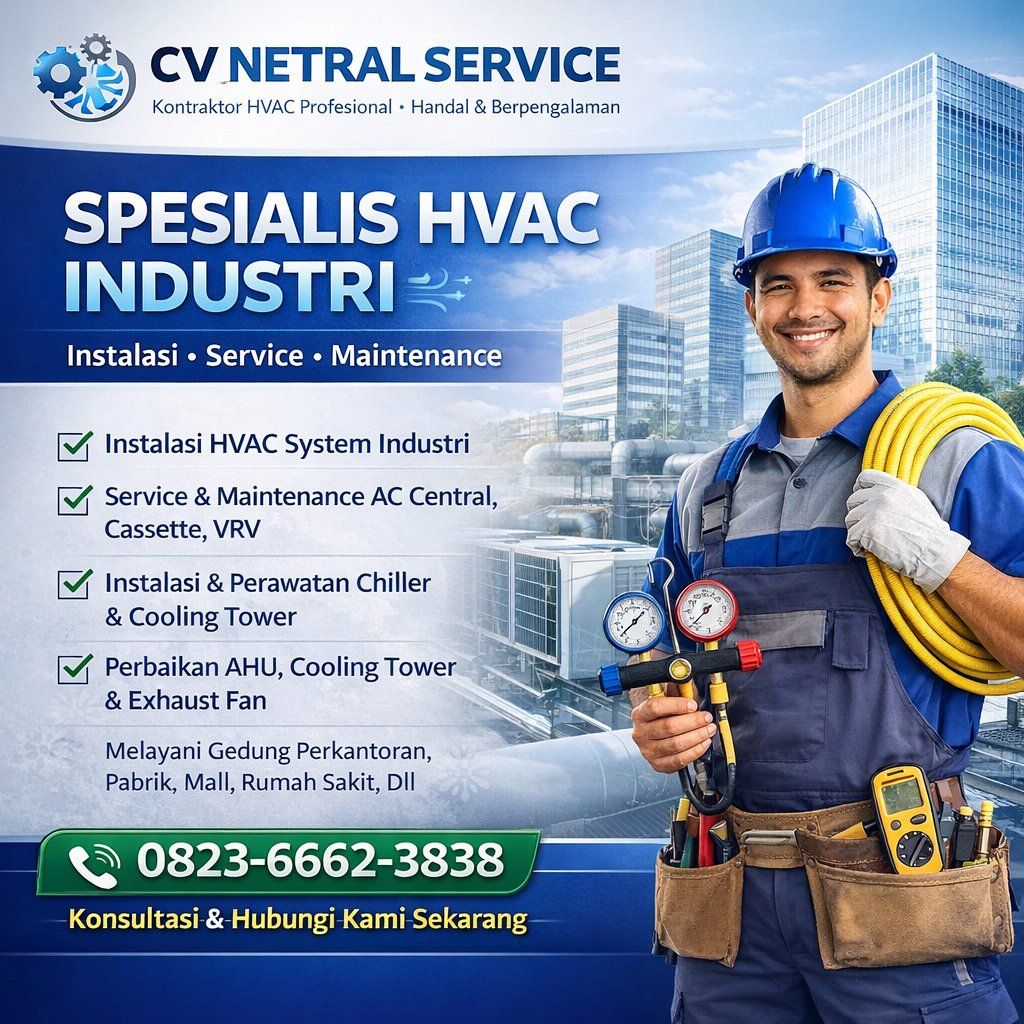 Kontraktor HVAC Spesialis AC Central & Sistem Pendingin Gedung